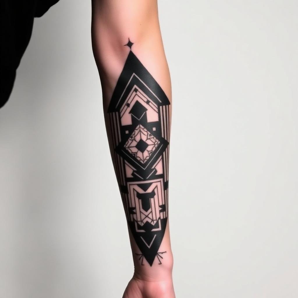 Blackwork tattoo example