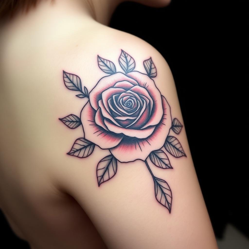 Floral tattoo example