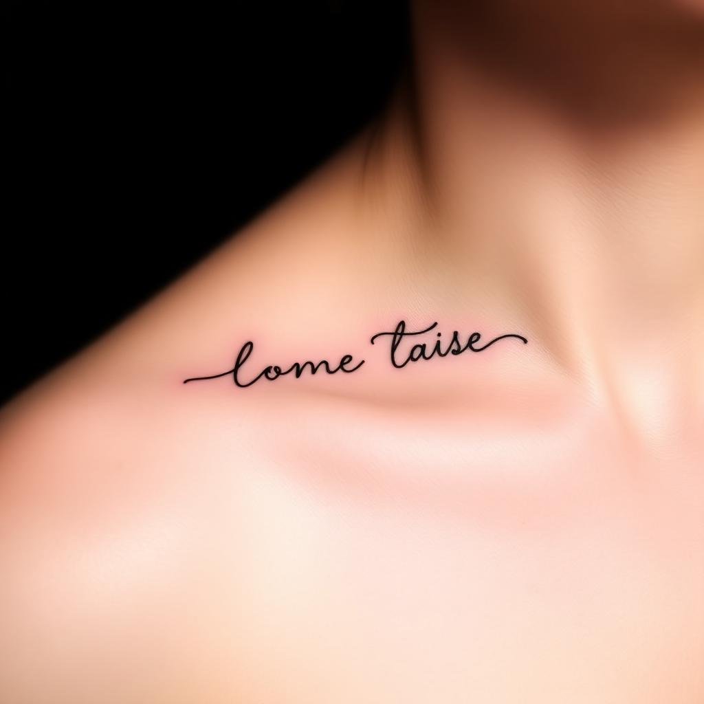 Script tattoo example